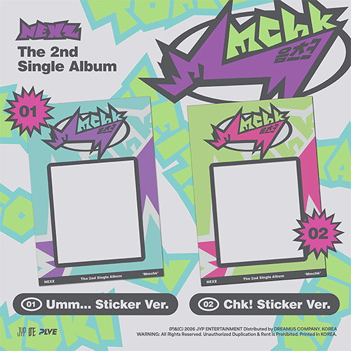 NEXZ THE 2ND SINGLE ALBUM [ Mmchk ] STICKER VER.