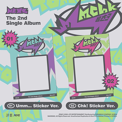 NEXZ THE 2ND SINGLE ALBUM [ Mmchk ] STICKER VER.