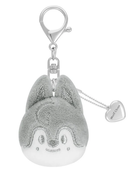 Stray Kids <dominATE : celebrATE> Merch (SKZOO FACE KEYRING SILVER Ver.)