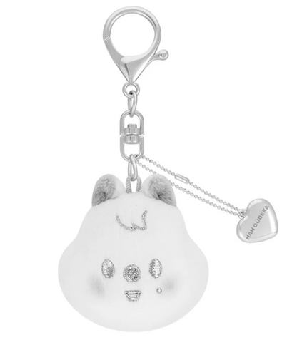 Stray Kids <dominATE : celebrATE> Merch (SKZOO FACE KEYRING SILVER Ver.)