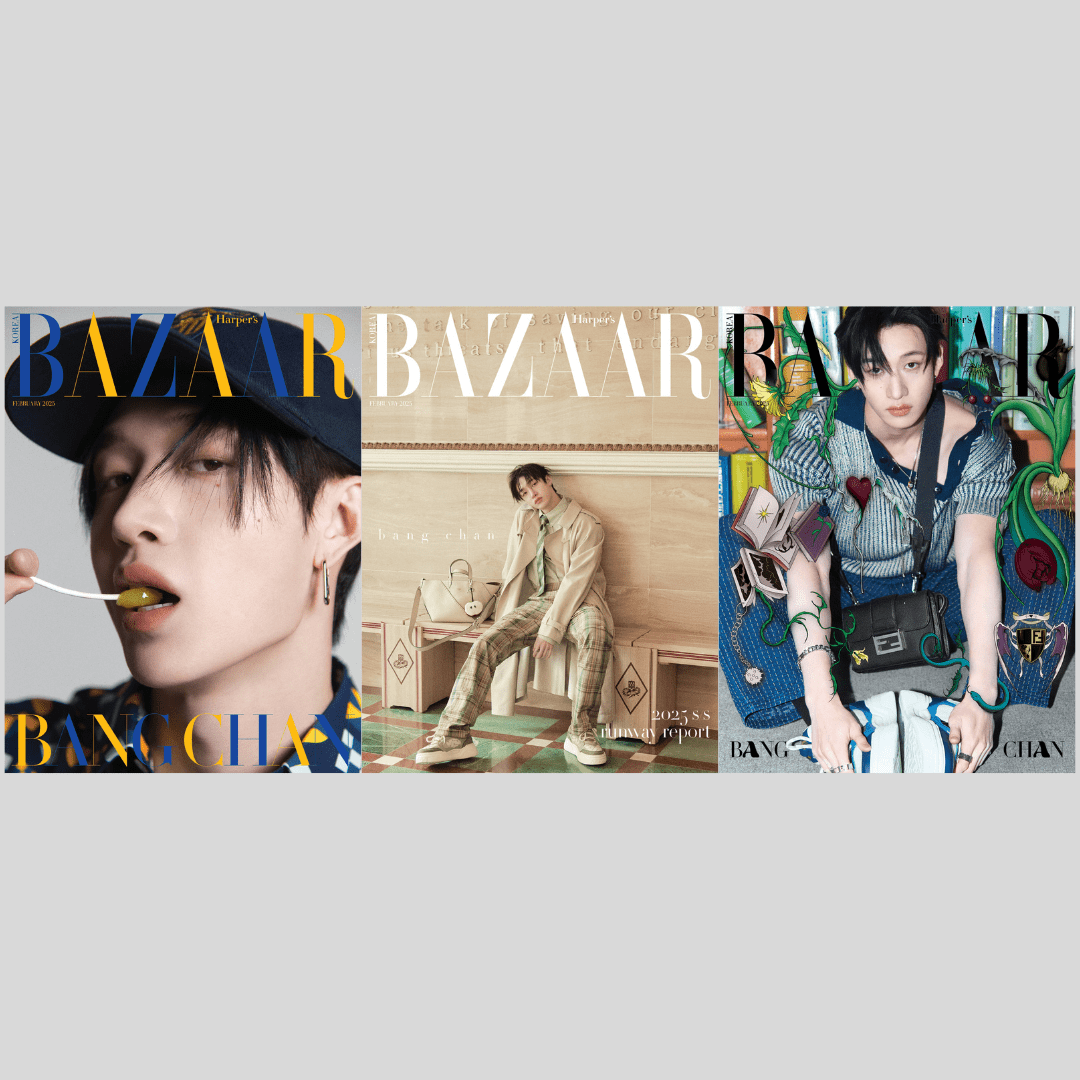 BAZAAR - February 2025 Stray Kids BANG CHAN Cover