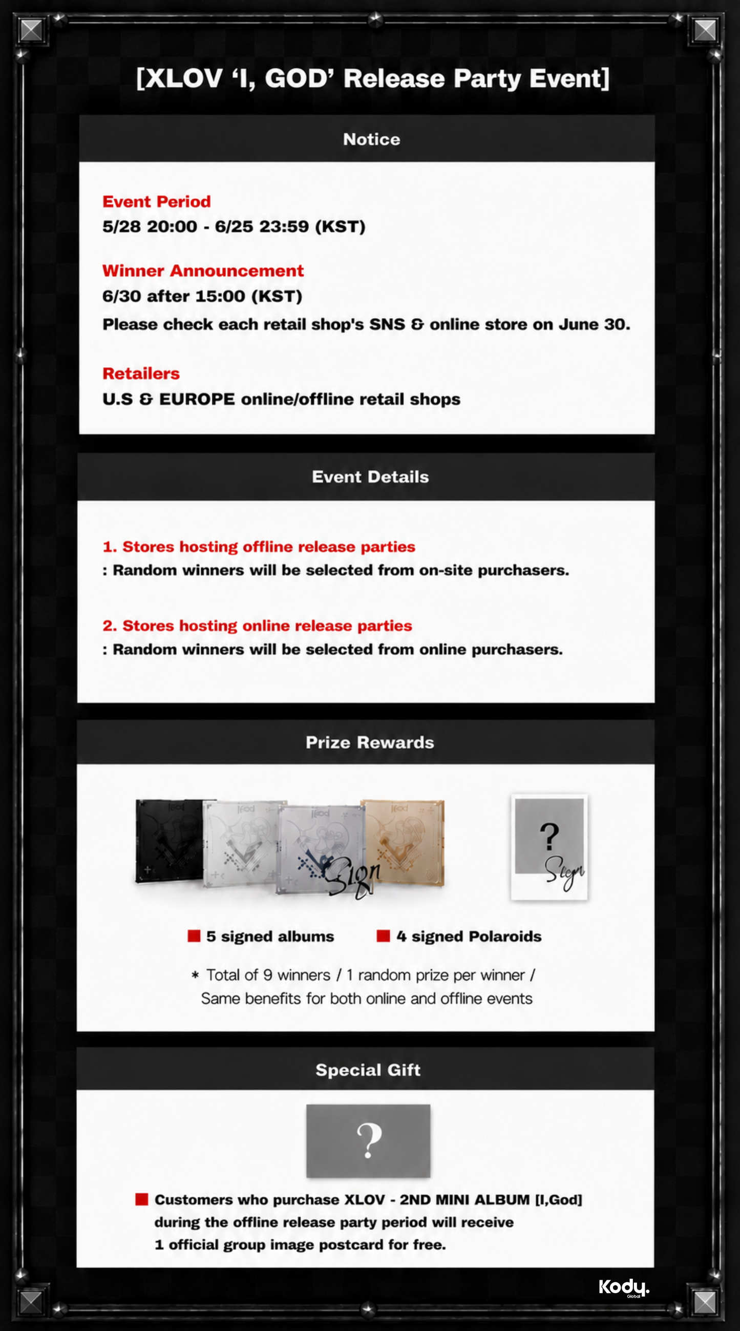 [ONLINE RELEASE EVENT] XLOV - 2nd Mini Album [I,God]