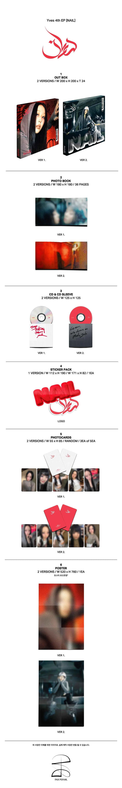 YVES 4TH EP - NAIL (DELUXE VER.)