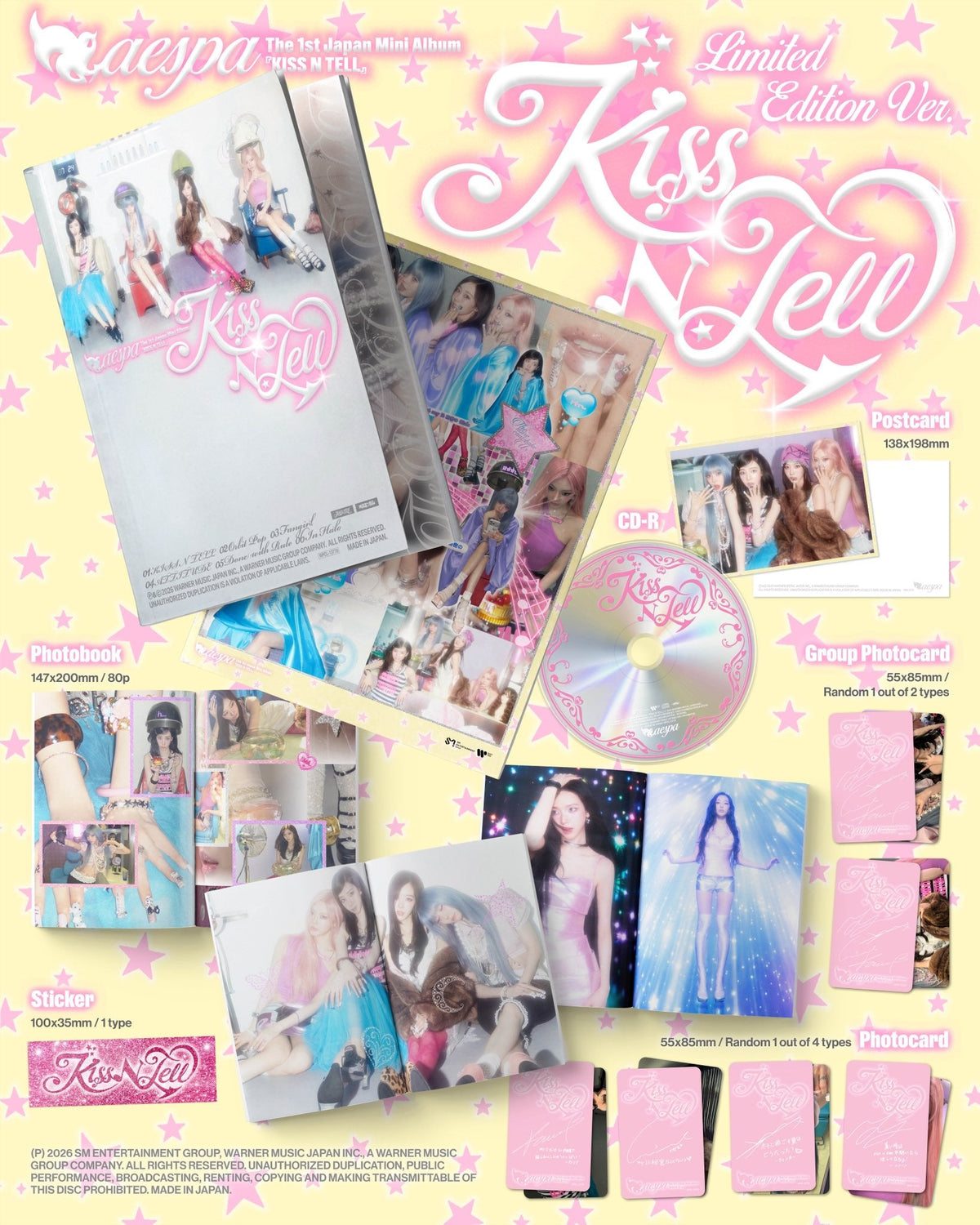 aespa - KISS N TELL [1st JP Mini Album - Limited Edition] gallery image 1
