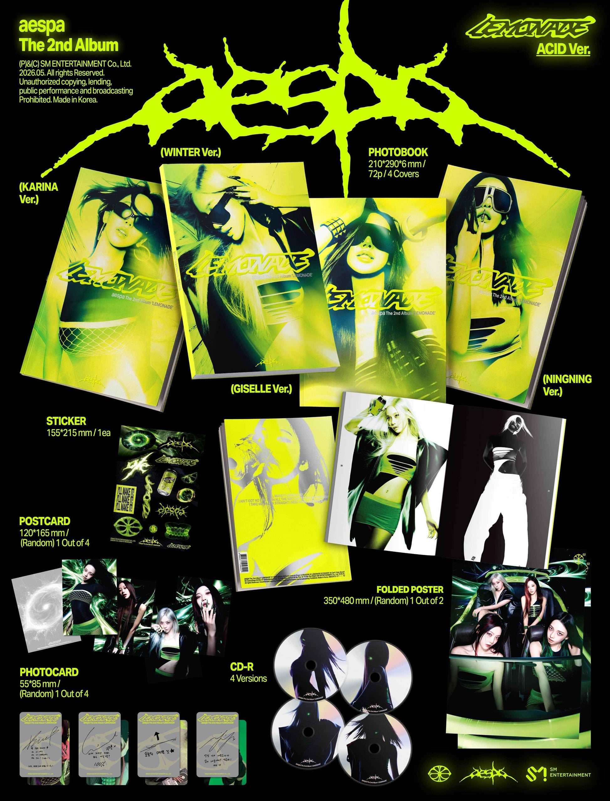 AESPA 2ND ALBUM - LEMONADE (ACID VER)