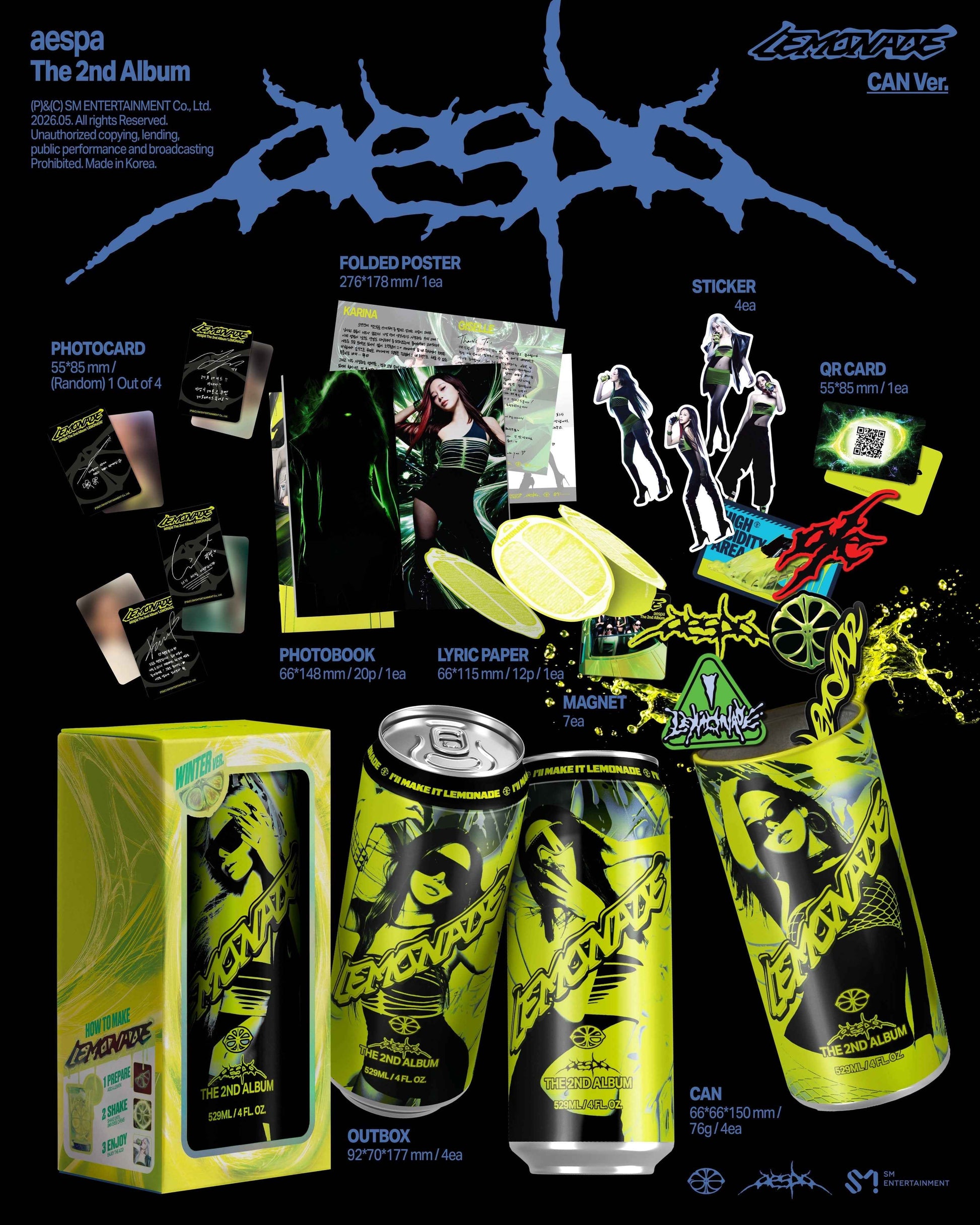 AESPA 2ND ALBUM - LEMONADE (CAN VER)