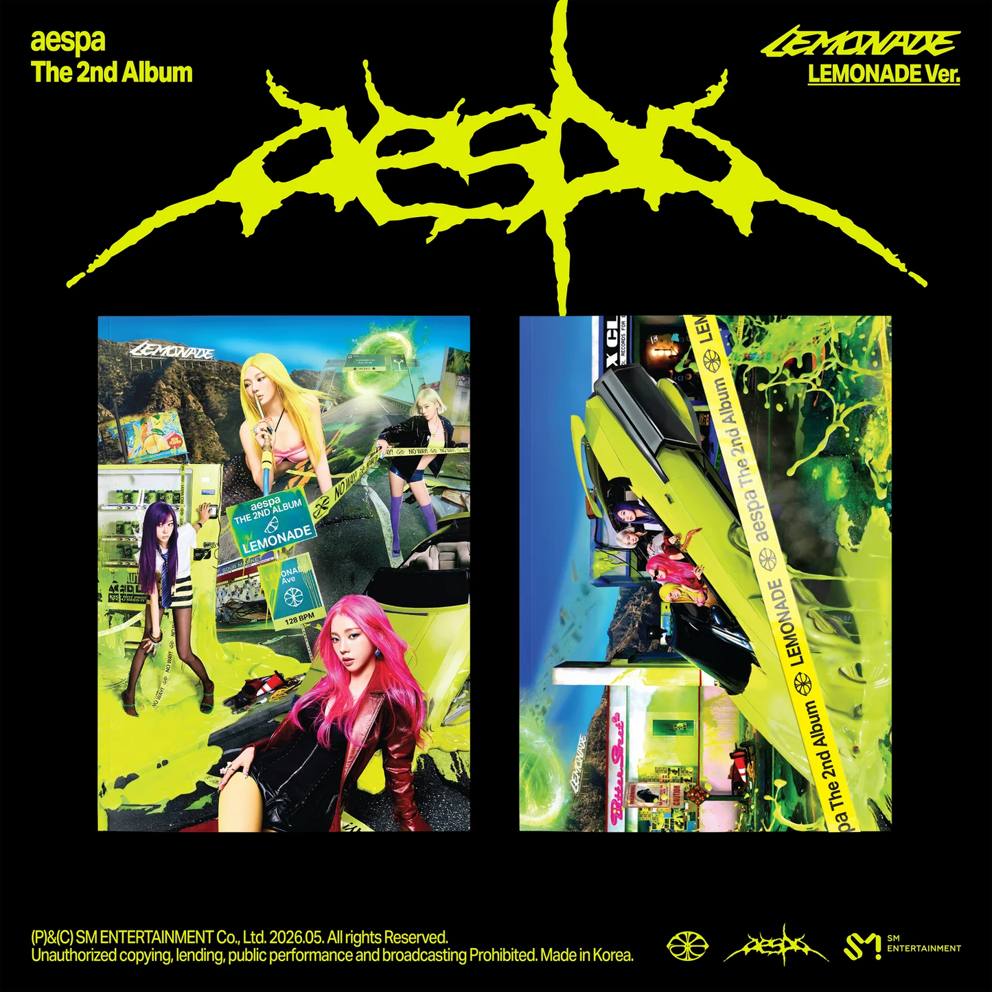 AESPA 2ND ALBUM - LEMONADE (LEMONADE VER.)