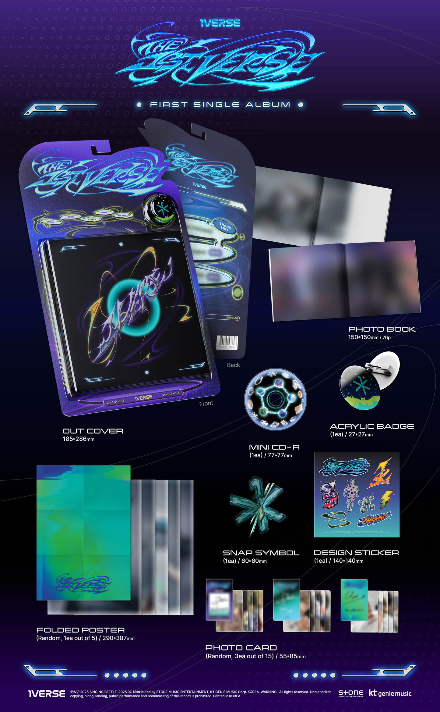 1VERSE - 1st Single Album [The 1st Verse] - Mins Studios Exclusive Lucky Draw