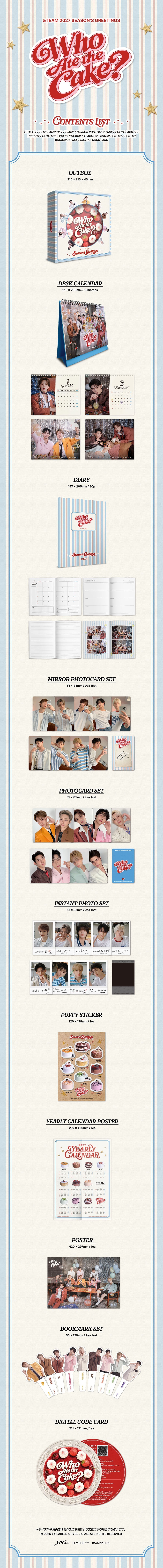 [PRE-ORDER] &amp;TEAM - 2027 Season's Greetings [Who Ate the Cake?] gallery image 1