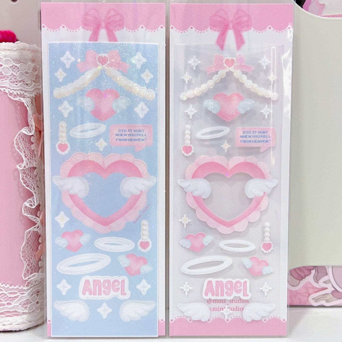 MINS STUDIOS Angel Deco Sticker