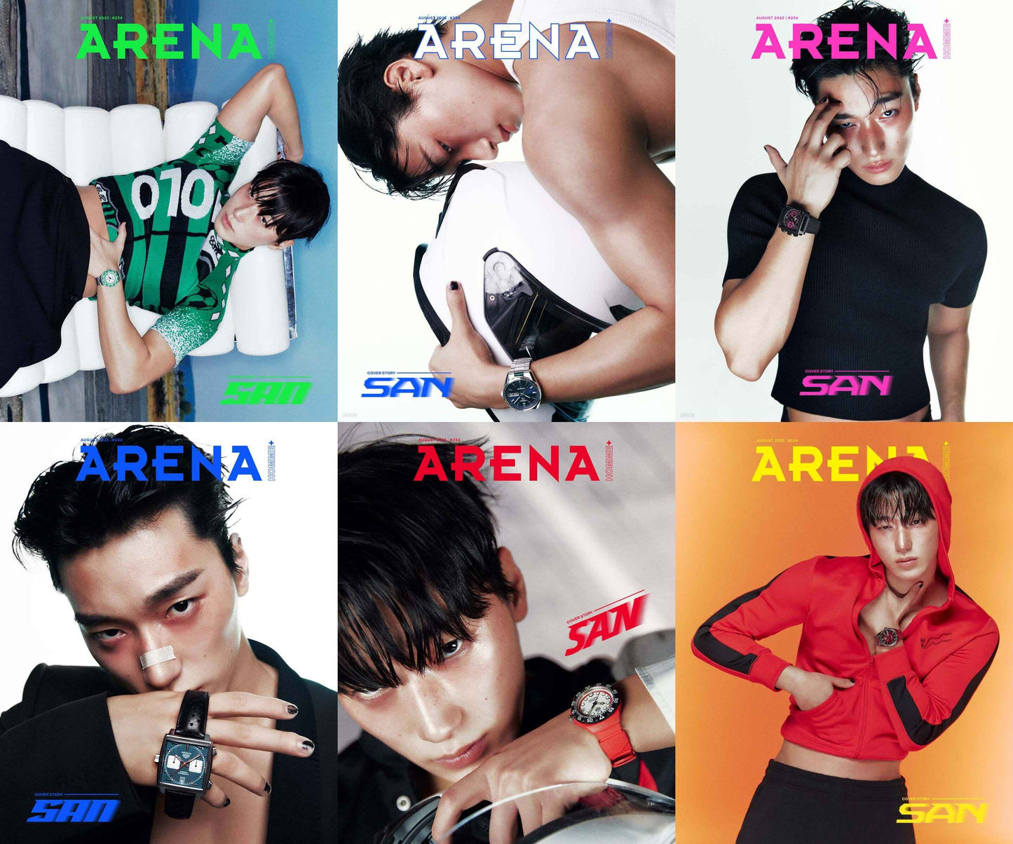 ARENA HOMME+ August 2025 ATEEZ SAN