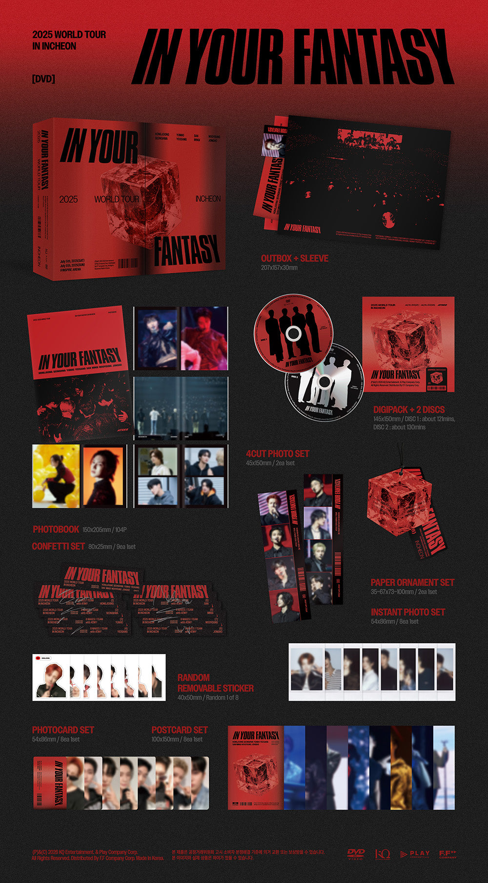 ATEEZ - IN YOUR FANTASY [2025 WORLD TOUR IN INCHEON - DVD] gallery image 1