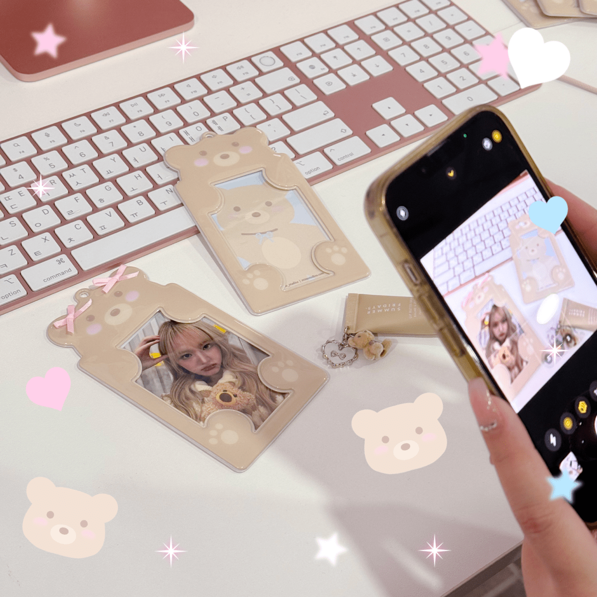 MINS STUDIOS Bear Card Holder