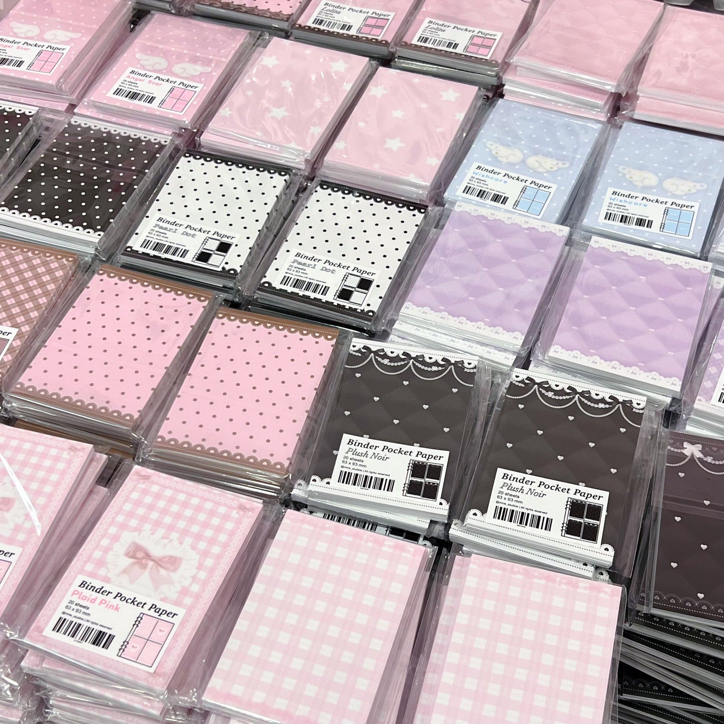 MINS STUDIOS Pearl Dot Binder Pocket Paper