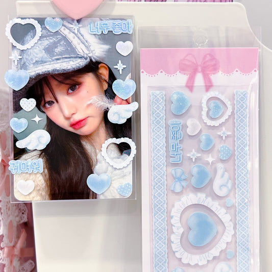 MINS STUDIOS Blue Valentine Deco Sticker