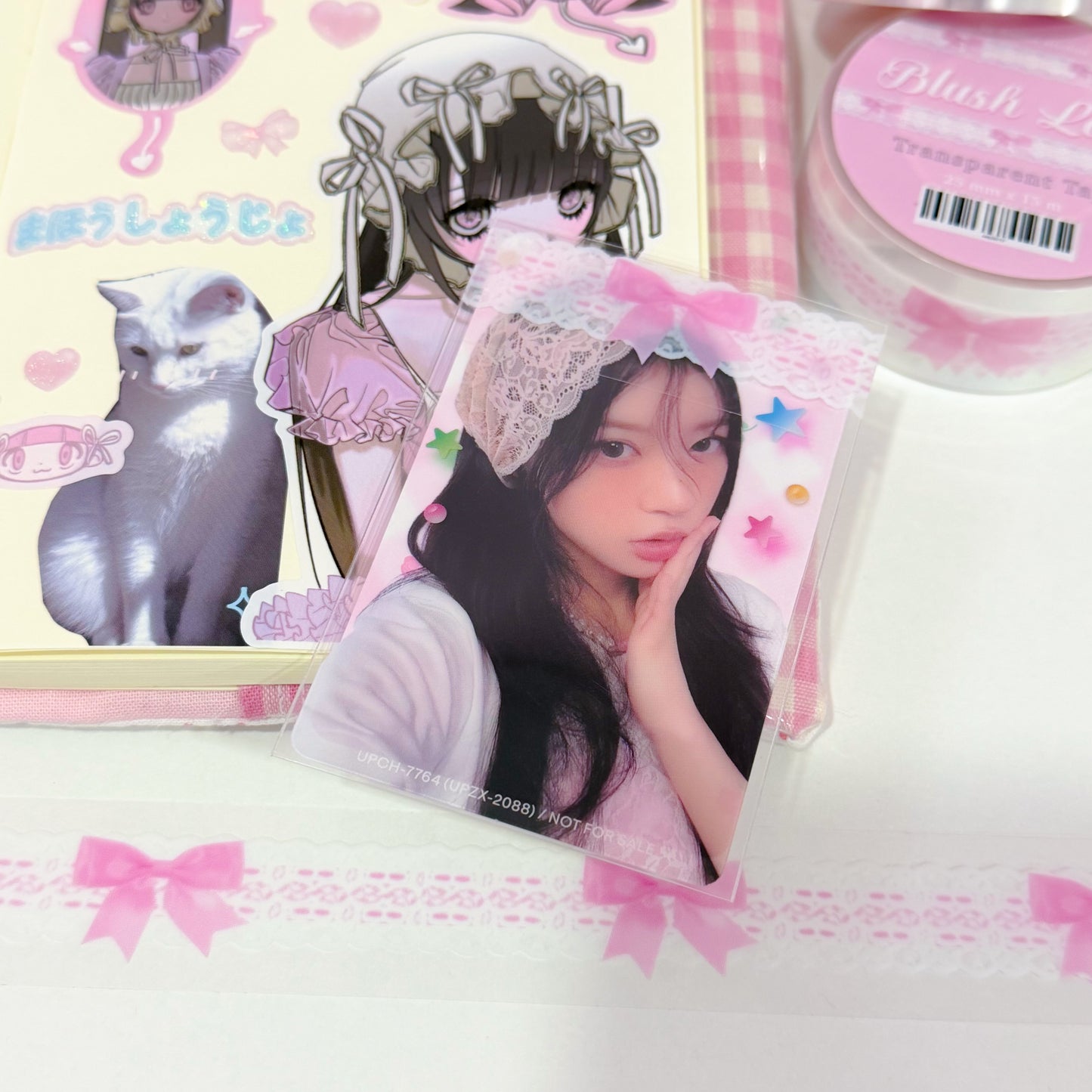 MINS STUDIOS Blush Lace Transparent Tape
