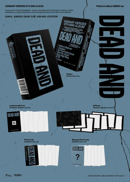 XDINARY HEROES 8TH MINI ALBUM - DEAD AND (PLATFORM ALBUM NEMO VER.)