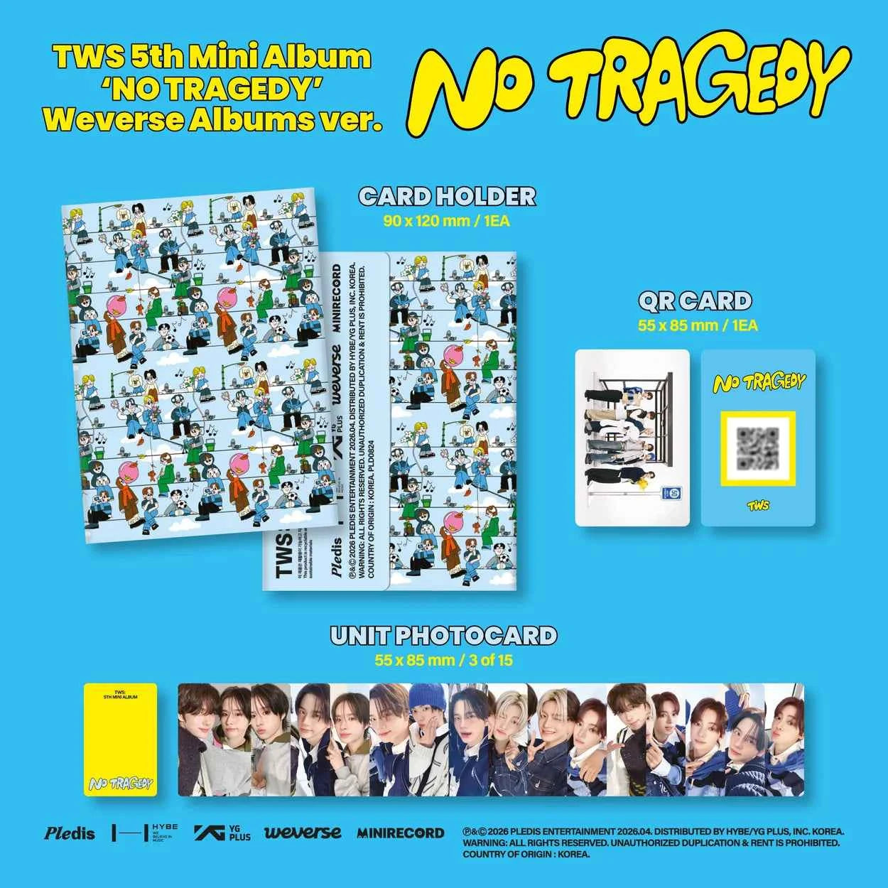 TWS 5TH MINI ALBUM - NO TRAGEDY (WEVERSE ALBUMS VER.)