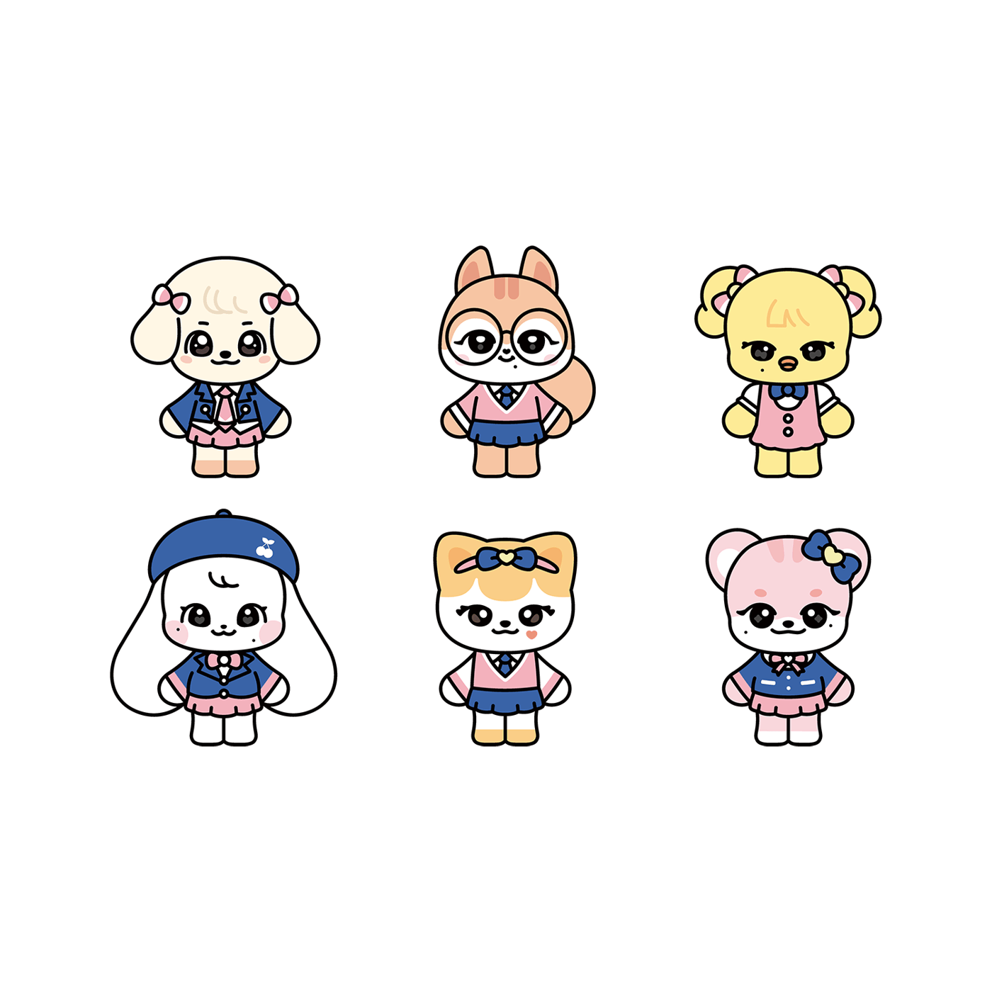 IVE - 2025 IVE MINIVE SCHOOL MINIVE SCHOOL PLUSH KEYRING