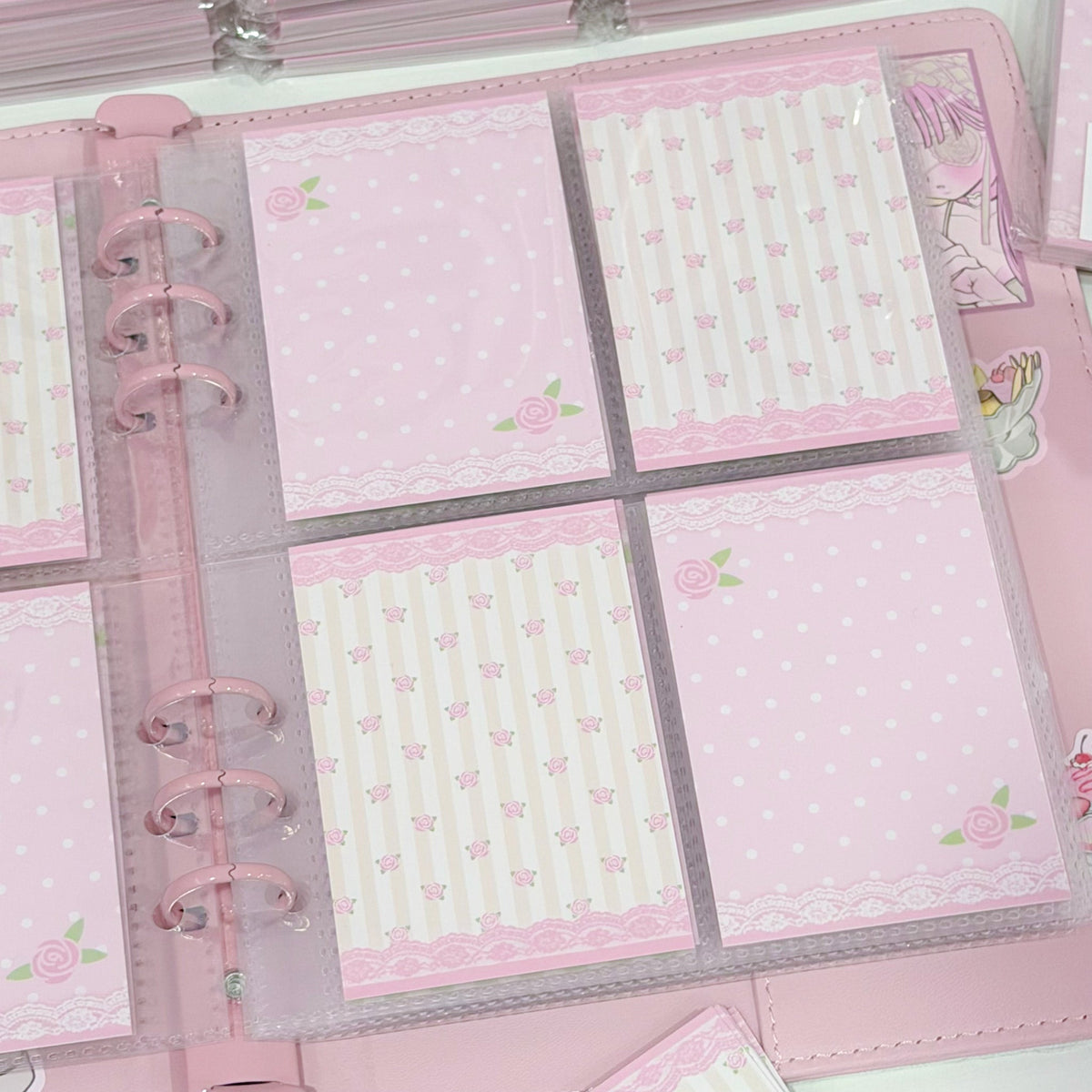 MINS STUDIOS Coquette Binder Pocket Paper