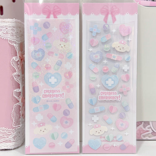 MINS STUDIOS Cuteness Emergency Deco Sticker