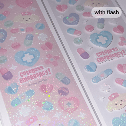 MINS STUDIOS Cuteness Emergency Deco Sticker