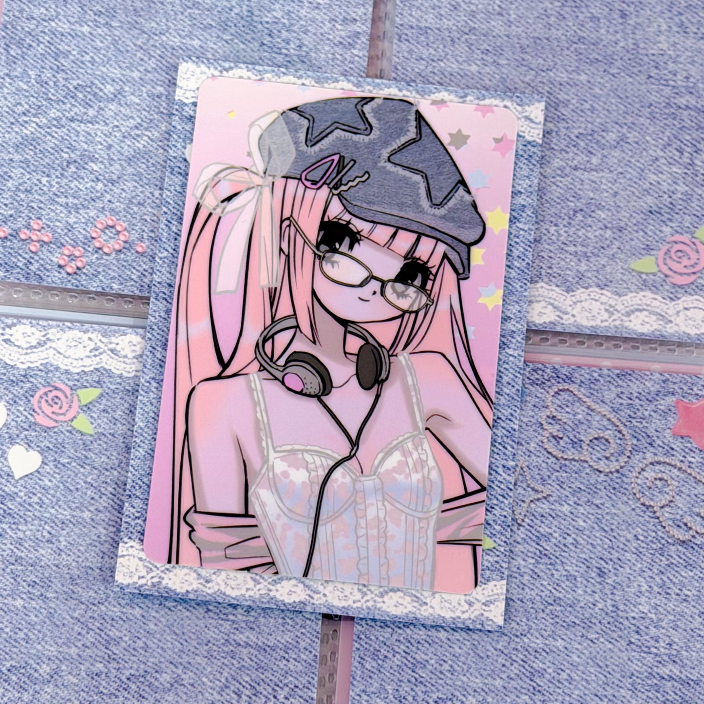 MINS STUDIOS Denim Binder Pocket Paper