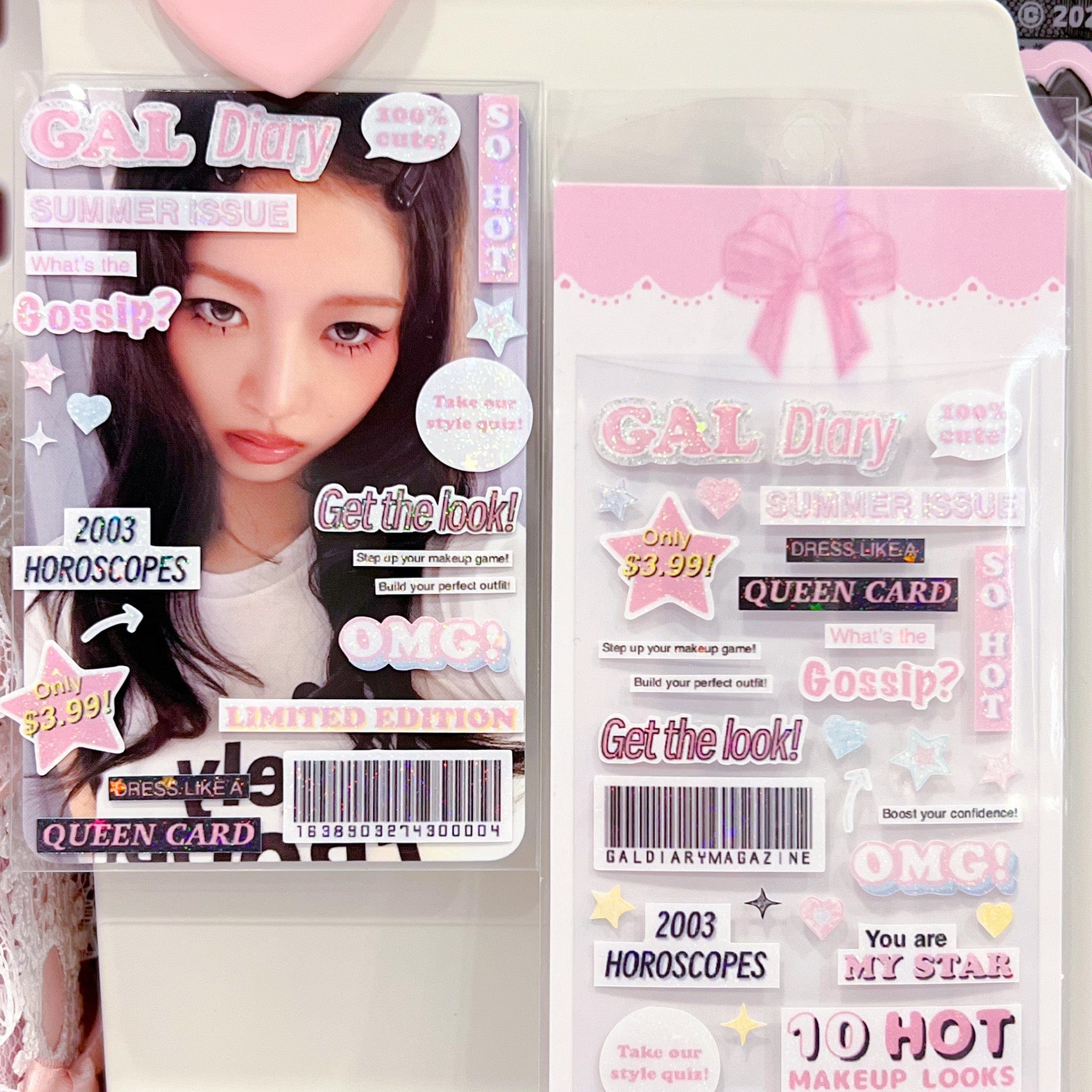 MINS STUDIOS Gal Diary Deco Sticker – Mins Studios Store