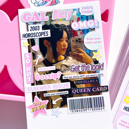 MINS STUDIOS Gal Diary Deco Sticker