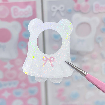 MINS STUDIOS Ghost Bear Deco Sticker