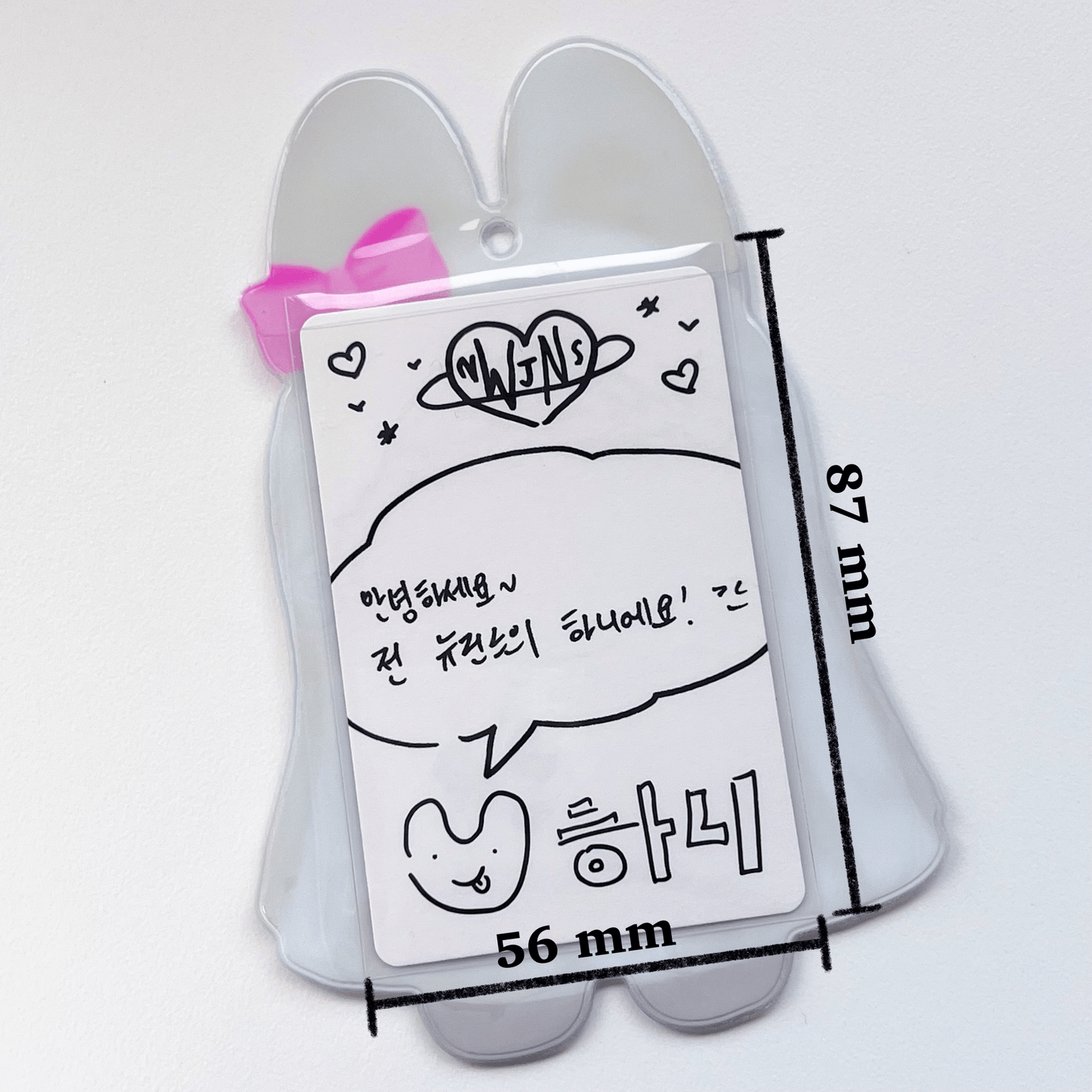 MINS STUDIOS Ghost Bunny Card Holder