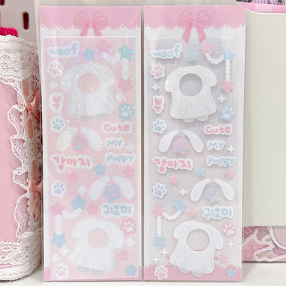 MINS STUDIOS Ghost Puppy Deco Sticker