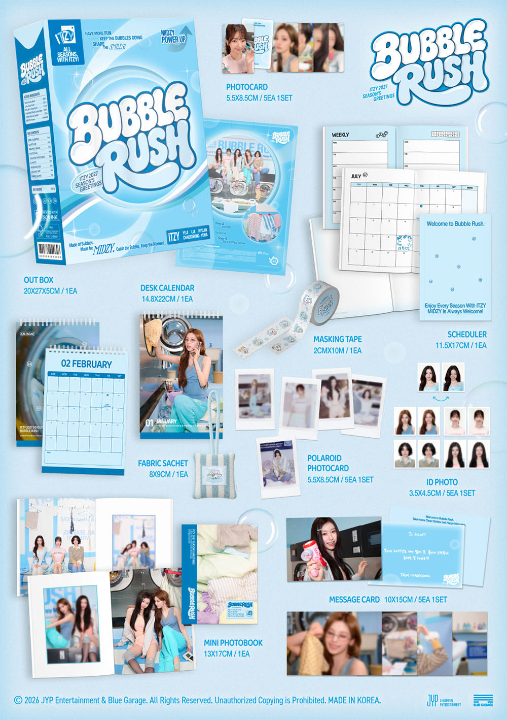 [PRE-ORDER] ITZY - 2027 Season's Greetings [BUBBLE RUSH]