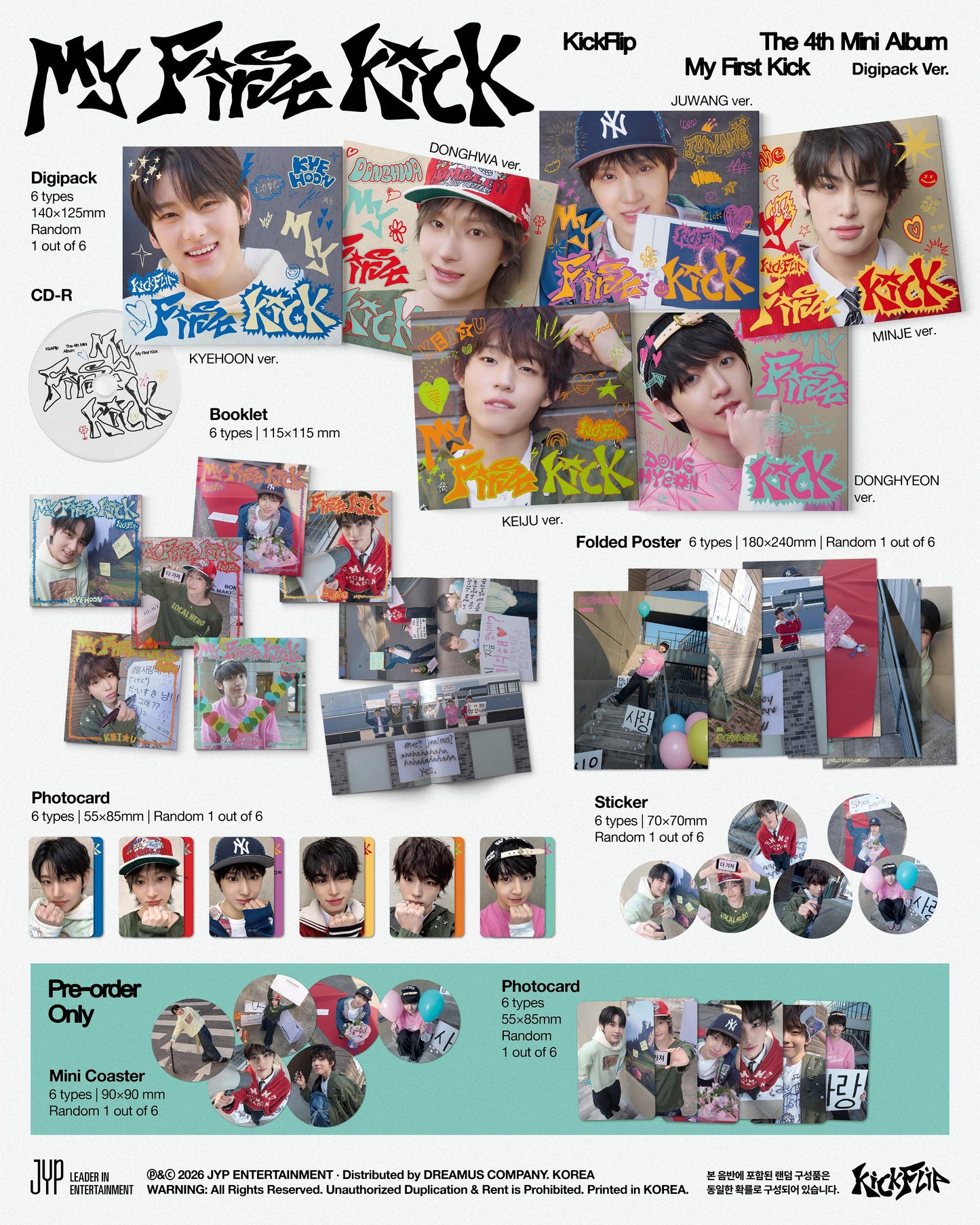 Kick Flip - 4th mini album [My First Kick] (Digipack Ver.)