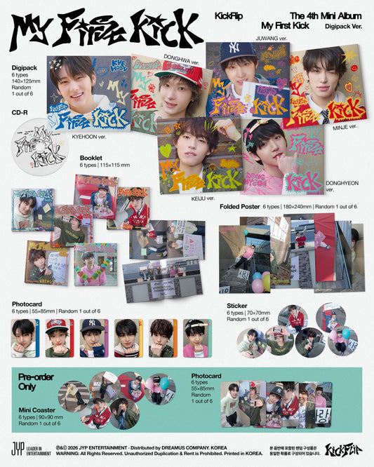 Kick Flip - 4th mini album [My First Kick] (Digipack Ver.)