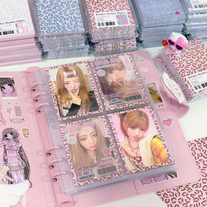 MINS STUDIOS Leopard Binder Pocket Paper