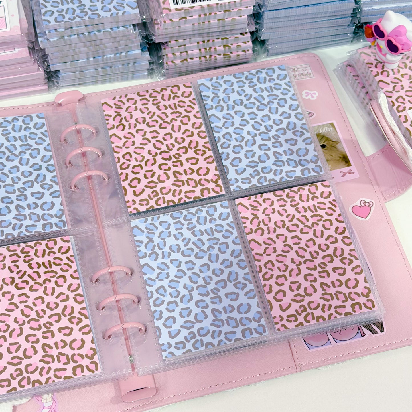MINS STUDIOS Leopard Binder Pocket Paper