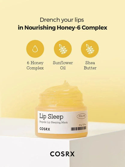 COSRX Lip Sleep - Full Fit Propolis Lip Sleeping Mask