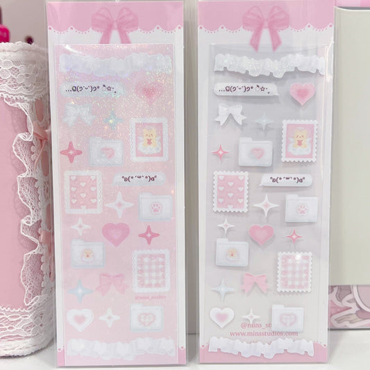 MINS STUDIOS Love File Deco Sticker
