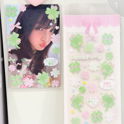 MINS STUDIOS Lucky Clover Deco Sticker