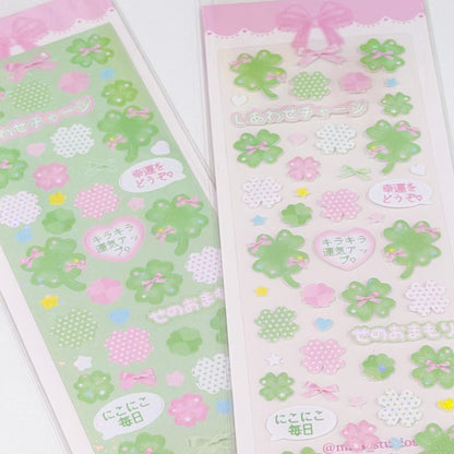 MINS STUDIOS Lucky Clover Deco Sticker