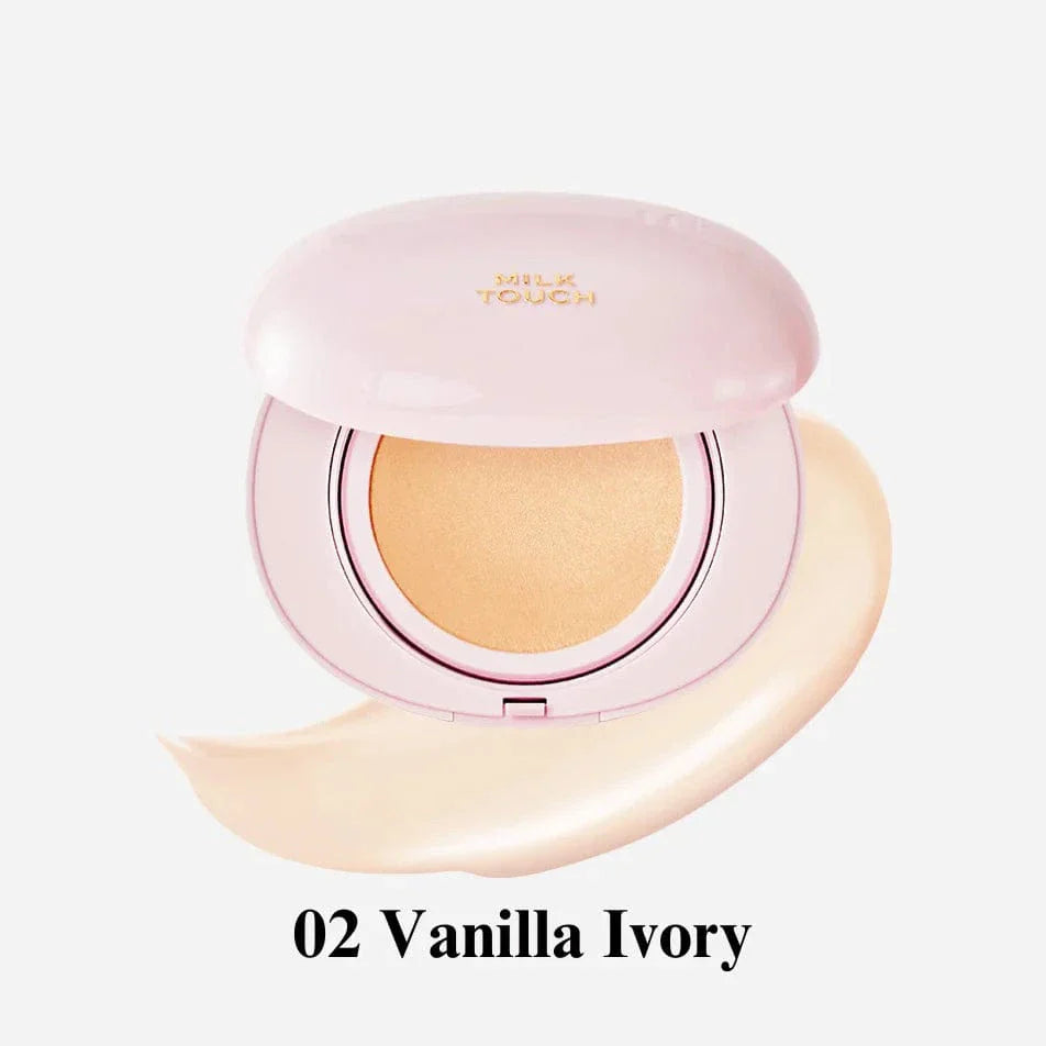 MILK TOUCH All-day Skin Fit Milky Glow Cushion Set (+Refill)