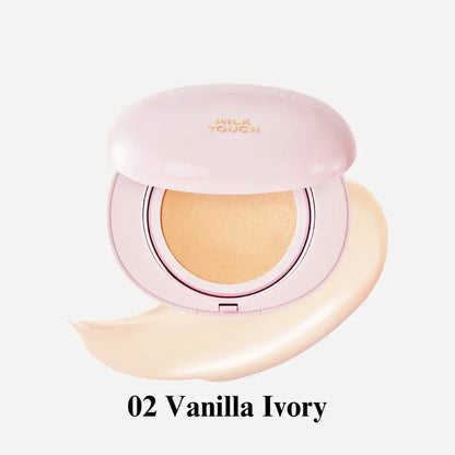 MILK TOUCH All-day Skin Fit Milky Glow Cushion Set (+Refill)