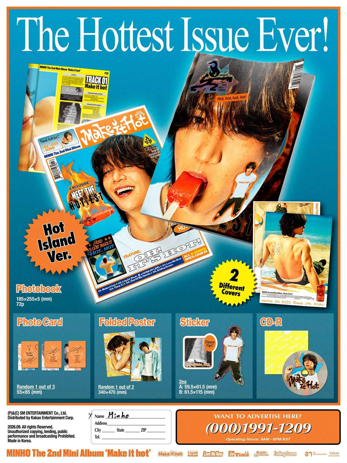 MINHO - Make it hot [2nd Mini Album - Hot island Ver.]