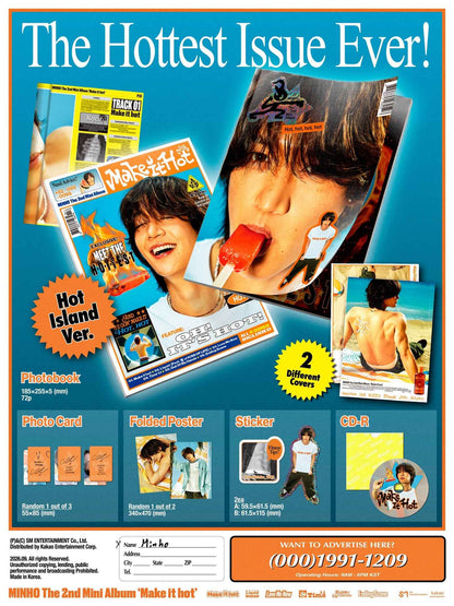 MINHO - Make it hot [2nd Mini Album - Hot island Ver.]