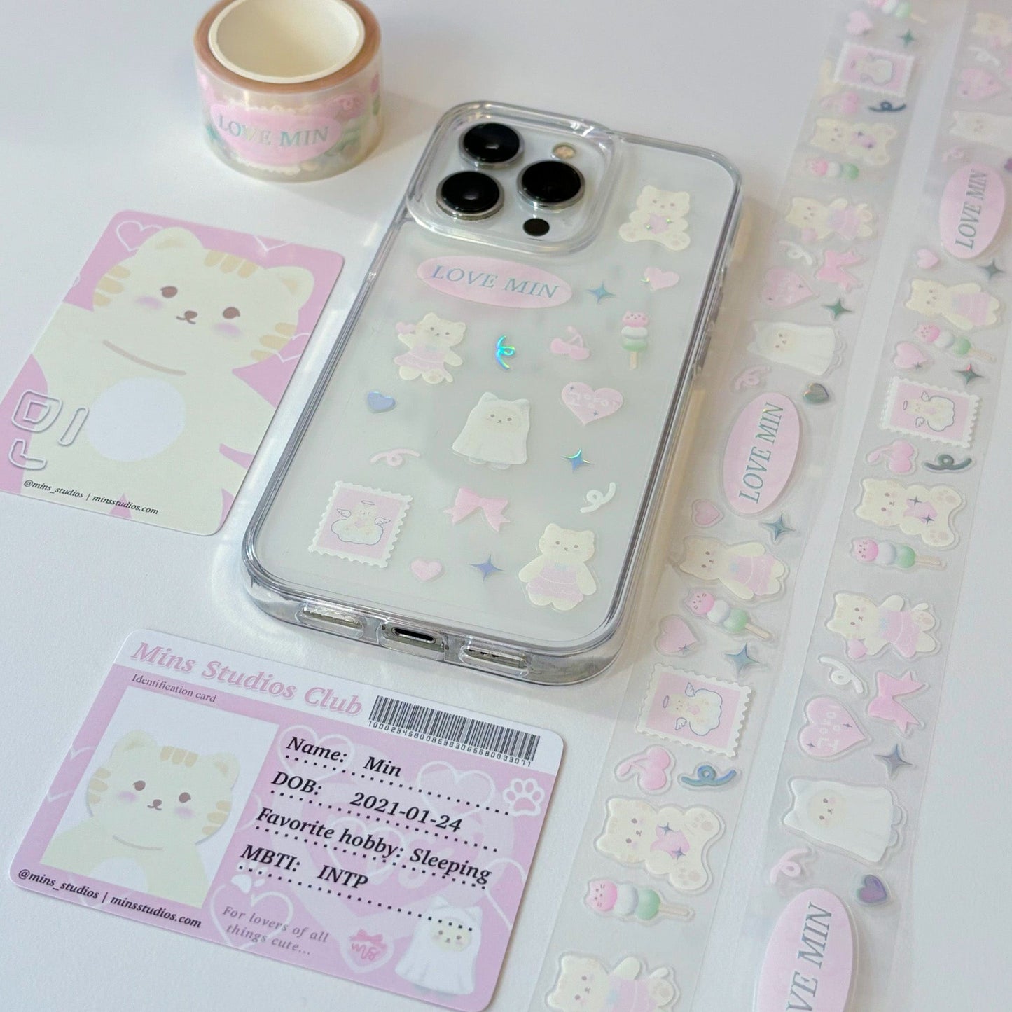 MINS STUDIOS Min Kitty Sticker Roll