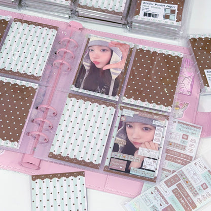 MINS STUDIOS Mint Choco Binder Pocket Paper