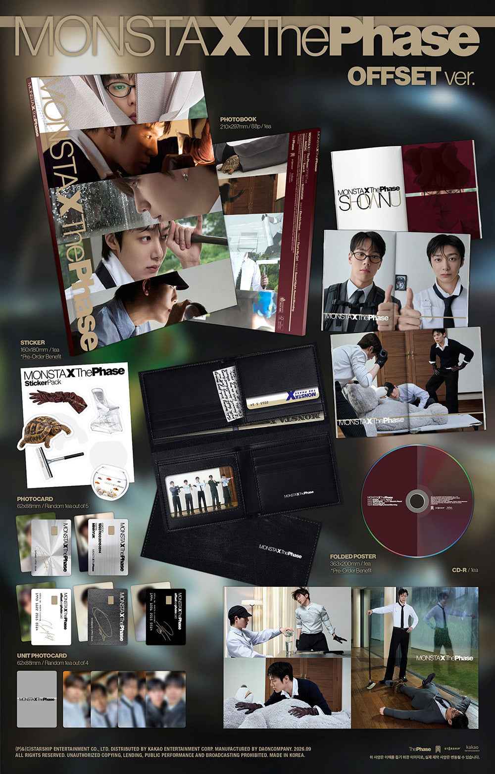 MONSTA X - The Phase: EP Album (OFFSET Ver.)