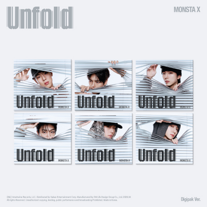 MONSTA X AMERICAN STUDIO ALBUM - UNFOLD (DIGIPACK VER.)