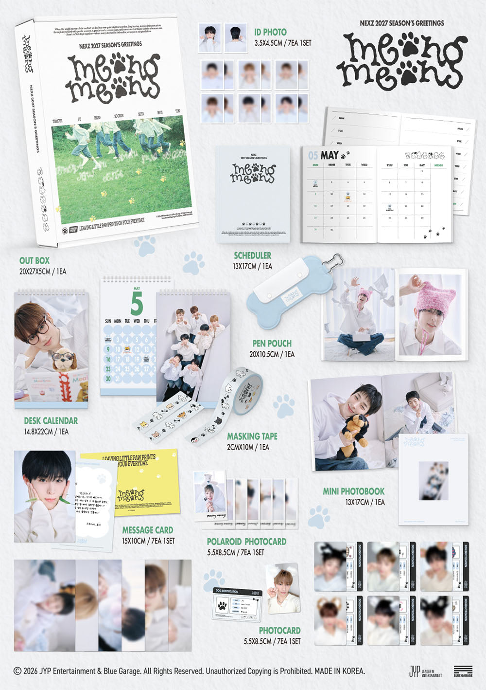 [PRE-ORDER] NEXZ - 2027 Season's Greetings [meong meong] gallery image 1